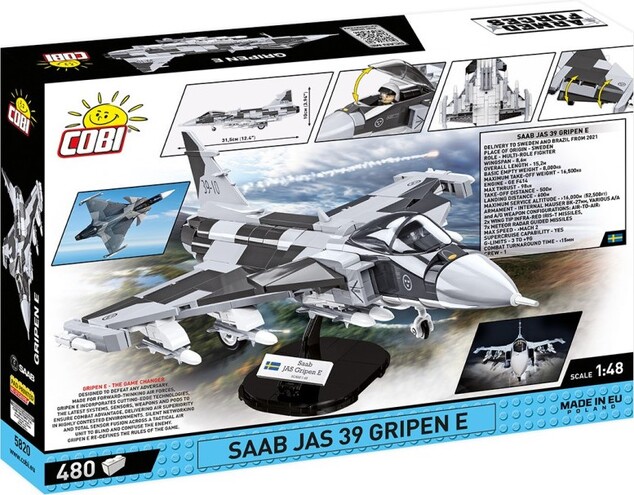 Cobi Armed Forces SAAB JAS 39 Gripen E, 1:48, 480 k