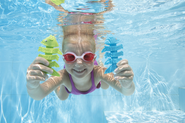 Bestway Rybičky na potápanie Squiggle Wiggle set (modrá, oranžová, zelená)