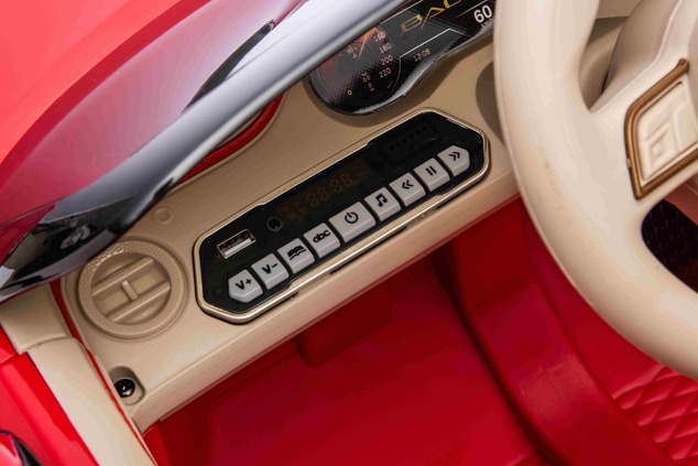 Elektrické autíčko Bentley Bacalar 12V, červené, Dvere otvárajúce sa nahor, 2.4 GHz diaľko