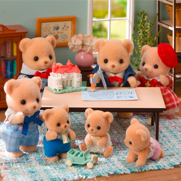 Sylvanian Families Dvojčka piškotnih medvedkov z motorjem