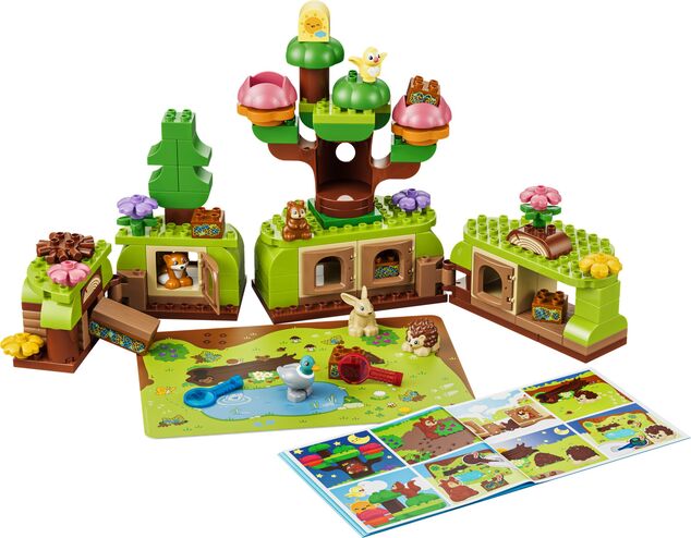 LEGO® DUPLO®10480 Les plný objavov s divokými zvieratkami