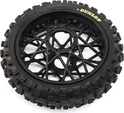 Losi koleso s pneu Dunlop MX53 zadné, disk čierny: PM-MX