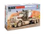 Model Kit teherautó 90727 - Fekete Mennydörgés Ausztrál Teherautó (1:24)