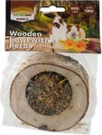 Pochúťka Nature Land Nibble miska plnená bylinkami drevená 120g