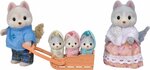 Sylvanian Families Rodina Husky s trojičkami