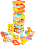 New Classic Toys Drevená veža Jenga so zvieratkami