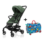 Sportovní kočárek Jet + kufřík Pack&amp;Ride Zdarma, Rocky Green