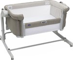 CHICCO Postieľka Next2Me Magic Evo - Desert Taupe