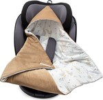 Zateplená zavinovačka do autosedačky New Baby brown