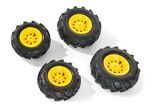 Rollytoys Nafukovacie pneumatiky na traktory Farmtrac, Junior - žlté
