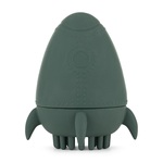 PETITE&amp;MARS Hračka silikónová do vody s kefkou Splashy Rocket Misty Green 6m+