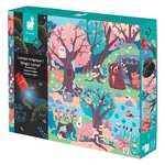 Janod Magické puzzle Les s baterkou 24 ks