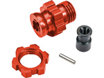 Traxxas moyeu de roue court 17mm avec rainures rouge
