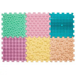 Ortek Masážna podložka Puzzle Mix Pastel 6 prvkov