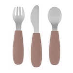 PETITE&amp;MARS Sada príborov s nerezovej ocele Take&amp;Match Velvet Latte 12m+