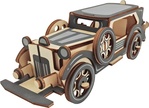 Woodcraft Drevené 3D puzzle Stará limuzína