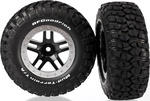 Traxxas koleso 2.2/3.0", disk SCT Split-Spoke čierny-saténový, pneu KM2 (2) (2WD predné)
