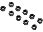 Dado assiale M3 basso, nero (10)