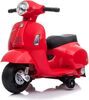Elektrická motorka Vespa GTS, červená, s pomocnými kolesami, Licencované, 6V Batéria, 30W