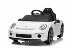 Elektrické autíčko RUF GT 12V, biele, Otváracie dvere, 2.4 GHz diaľkové ovládanie, LED sve