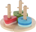 Drevené Montessori puzzle, Wood