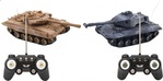 Tank RC 2ks 25cm tanková bitka + dobíjací pack 27MHZ a 40MHz so zvukom so svetlom