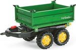 Rollytoys Vlečka so závitovkovým vyklápaním do 3 strán 2-osá - zelená