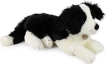 Peluche border collie sdraiato 45 cm ECO-FRIENDLY