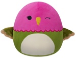 SQUISHMALLOWS Vtáčik fuksiovo-zelený plyšová hračka 20cm