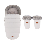 PETITE&amp;MARS Set zimska vreća Comfy 4u1 + rukavice za kolica Fjora Champagne Shower