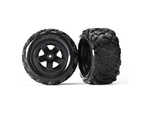 Traxxas koleso, disk 5-spoke, pneu Teton (2)