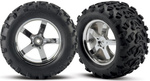 Traxxas bicykel 3.8", disk Hurricane strieborný, pneu Maxx (2)