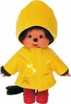 Monchhichi Mončiči chlapec so žltým pršiplášťom 20cm