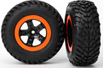Traxxas koleso 2.2/3.0", disk SCT čierno-oranžový, pneu SCT (2)