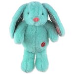 Hračka Dog Fantasy Cuddle Zajíček s tlukoucím srdcem tyrkysová 29cm