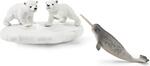 Schleich Ľadové medvede a kĺzačka