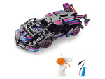 Stavebnica Auto ružové RC na diaľkové ovládanie 19 cm