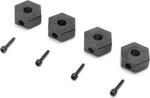 Losi šesťhran kolesa 12mm, čap so závitom (4): Mini LMT
