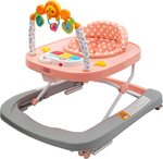 Detské chodítko so silikónovými kolieskami New Baby Forest Kingdom Pink