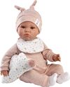 Llorens 74508 NEW BORN - realistická bábika bábätko so zvukmi a mäkkým látkovým telom - 45