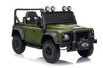 Elektrické autíčko Land Rover Defender 110 SVX 12V, zelené, 4X4 pohon, LED svetlá, predné