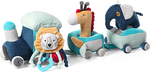 BABYONO Jouet éducatif Safari train 0m+