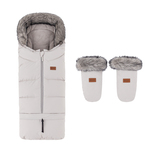 PETITE&amp;MARS Set zimska vreća Arctic 4u1 + rukavice za kolica Fjora Champagne Shower