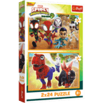 Trefl Puzzle 2x24 Spidey a dinosaury