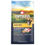 Krmivo Ontario Senior Mini Fish &amp; Brown Rice 6,5kg
