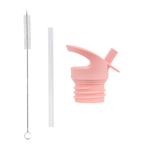 A Little Lovely Company - bouchon, brosse et paille pour bouteille en acier inoxydable - comète