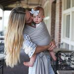 Babytrage / Schal Boba Wrap Bamboo Light Grey