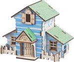 Woodcraft Drevené 3D puzzle Lesná chata