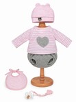 Guca 10072-136 abbigliamento per bambola bebè taglia 42–46 cm con accessori