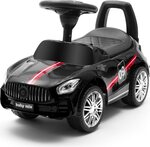 Detské odrážadlo so zvukom Baby Mix RACER čierne